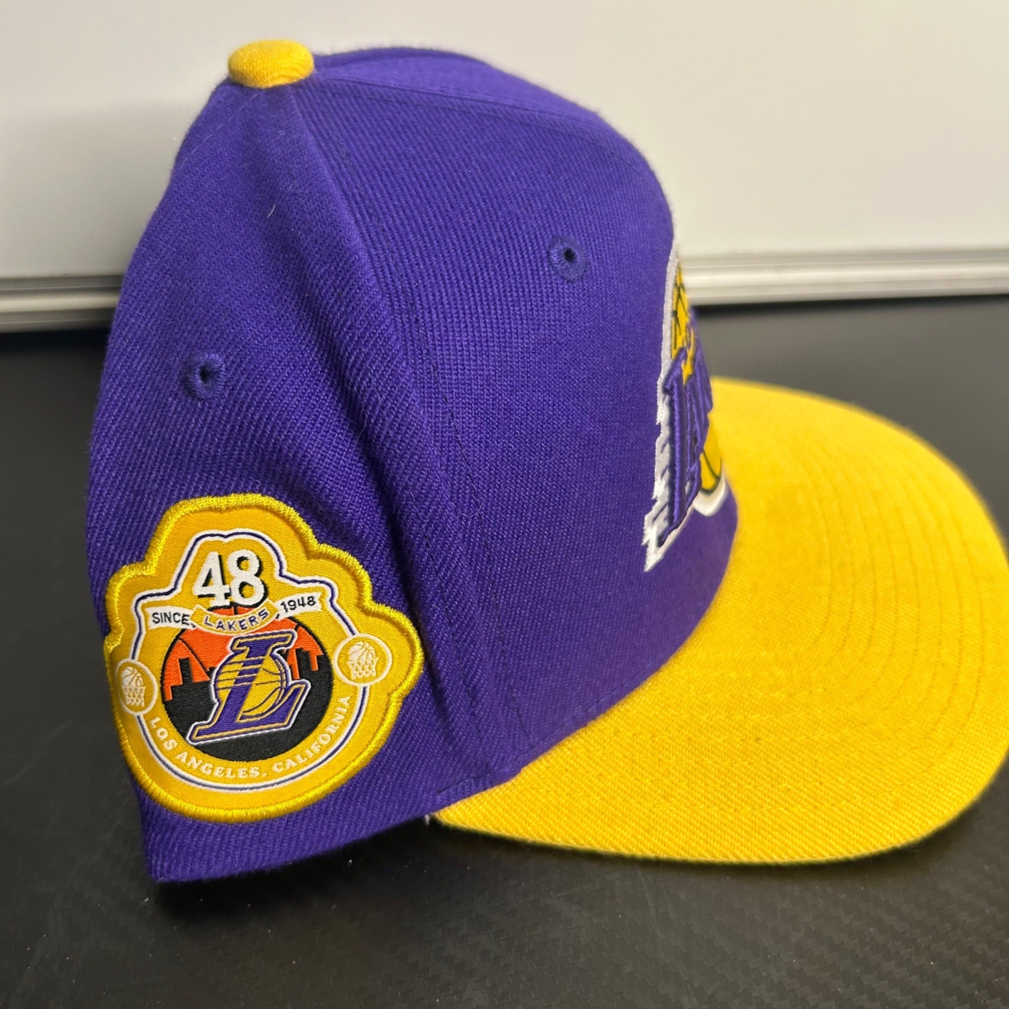 Mitchell & Ness Los Angeles Lakers Purple & Yellow Snapback Hat