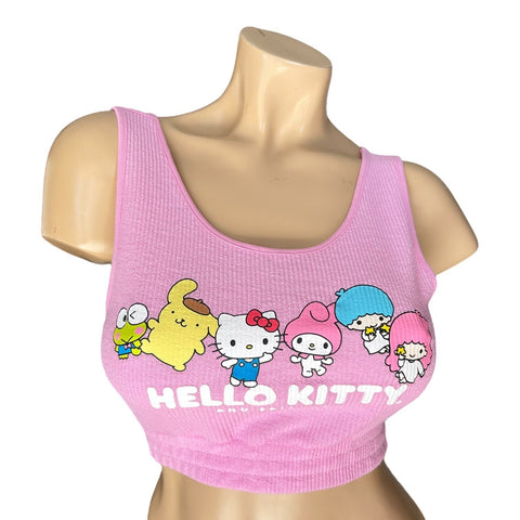 Hello Kitty and Friends Women's Size X-Small Pink Crop Top