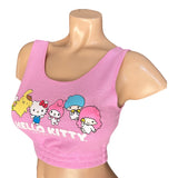 Hello Kitty and Friends Women's Size X-Small Pink Crop Top