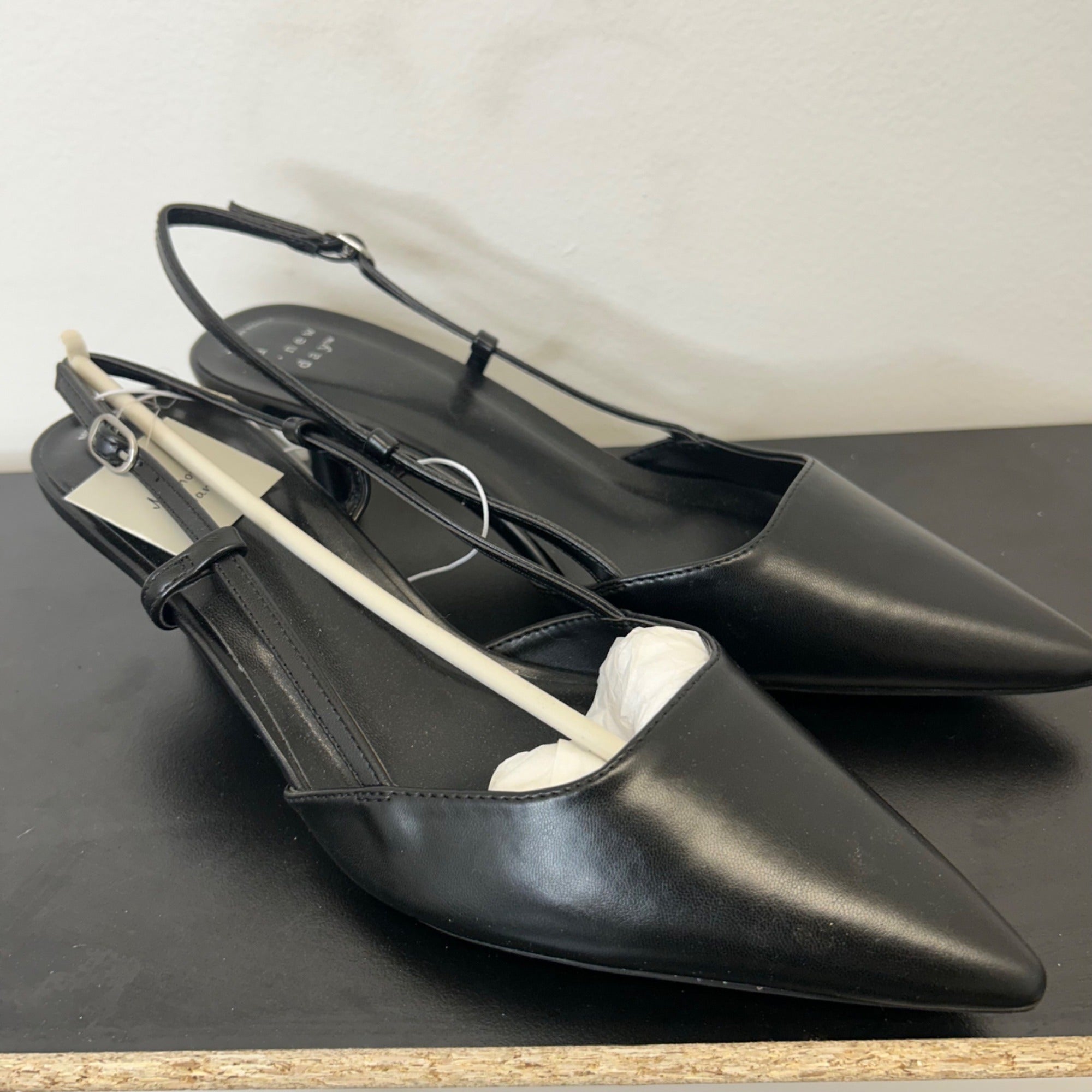 K-27 A New Day Size 9.5 Women's Annette Slingback Heels in Black