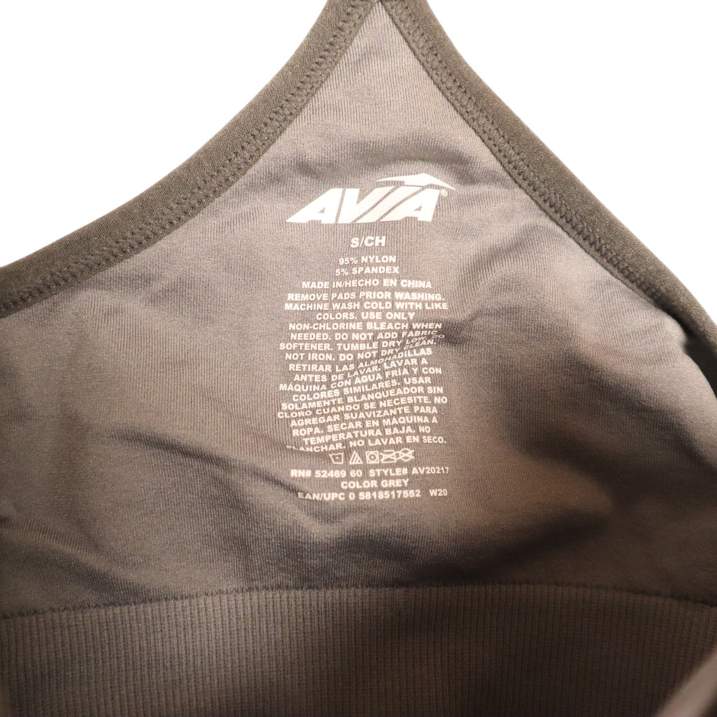 Avia Women's Racerback Sports Bra Size Small Gray