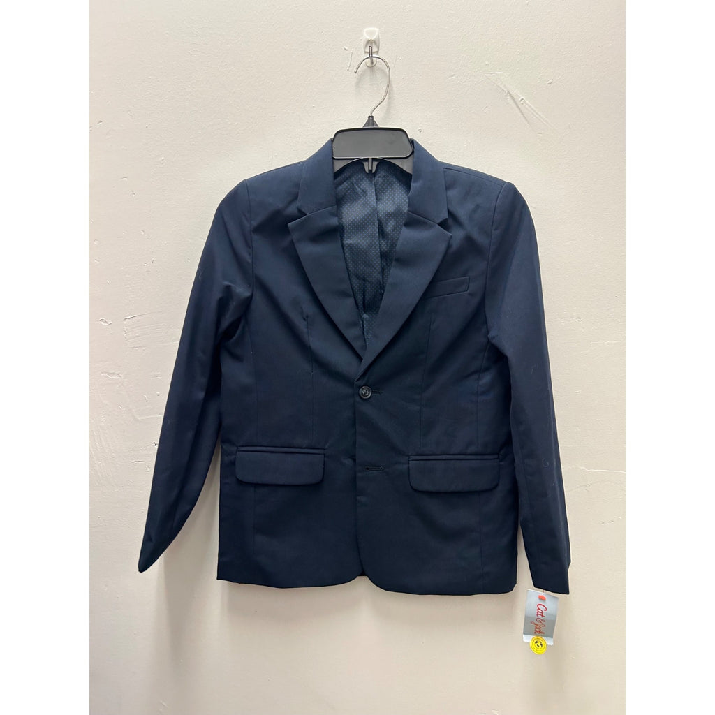 K-223 Cat & Jack Boys Single-Breasted Fully Lined Blazer Navy Blue Size 10