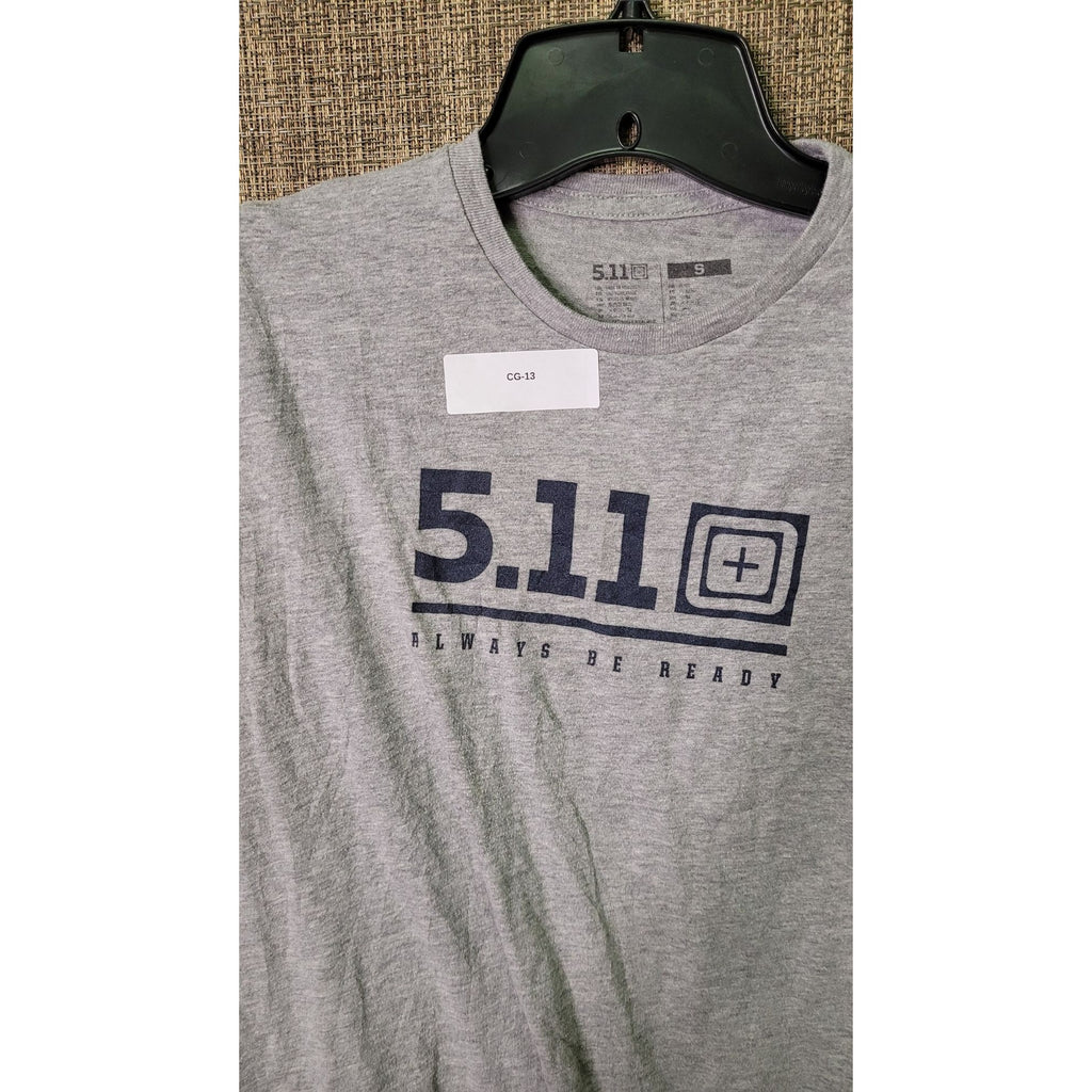 CG-13 5.11 Tactical Always Be Ready Graphic T-Shirt Men's Heather Gray Cotton Blend Size Small