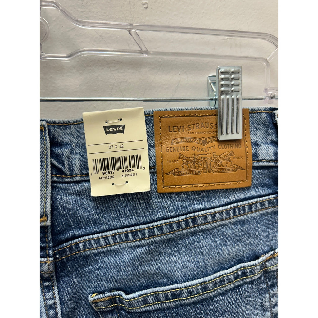 K-196 Levi's 728 High Rise Wide Leg Jeans Blue Denim Women's Size 27x32
