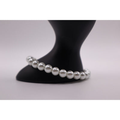 White Faux Pearl Bracelet, Pre-Loved in Good Condition