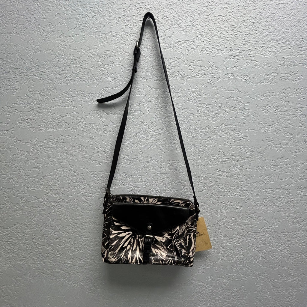 Patricia Nash Sunflower Print Crossbody Bag With Leather Details
