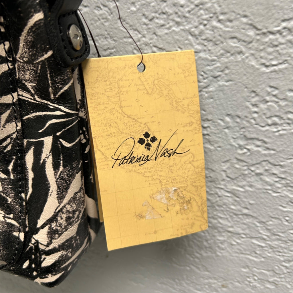 Patricia Nash Sunflower Print Crossbody Bag With Leather Details