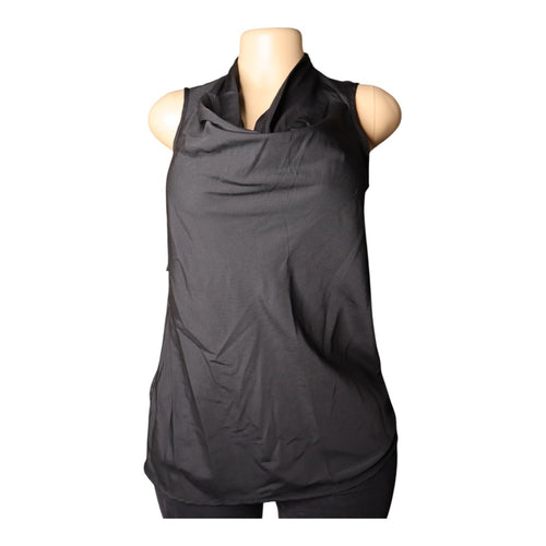 #809 Motherhood Maternity Women's Small Black Sleeveless Cowl Neck Top