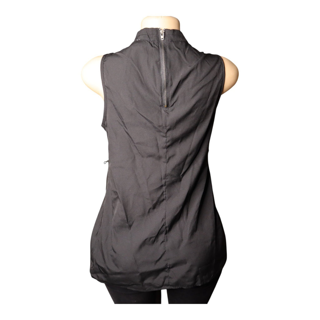 #809 Motherhood Maternity Women's Small Black Sleeveless Cowl Neck Top