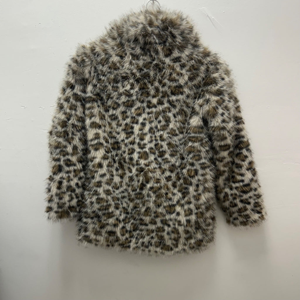 K-159 Wild Fable Women's XXS Leopard Print Faux Fur Jacket