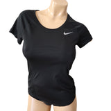 Nike Women's Black Dri-Fit Running T-Shirt Size XS