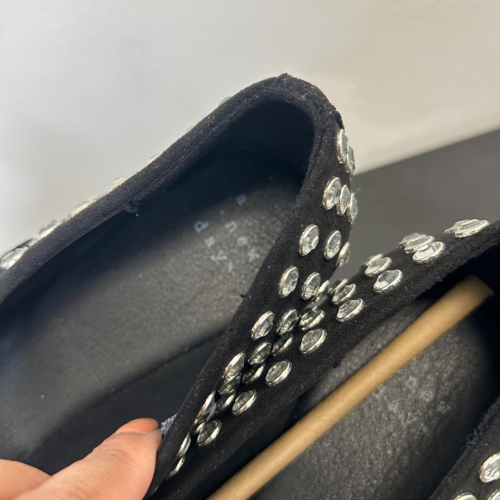 K-12 A New Day Size 8.5 Women's Issa Rhinestone Mary Jane Ballet Flats in Black