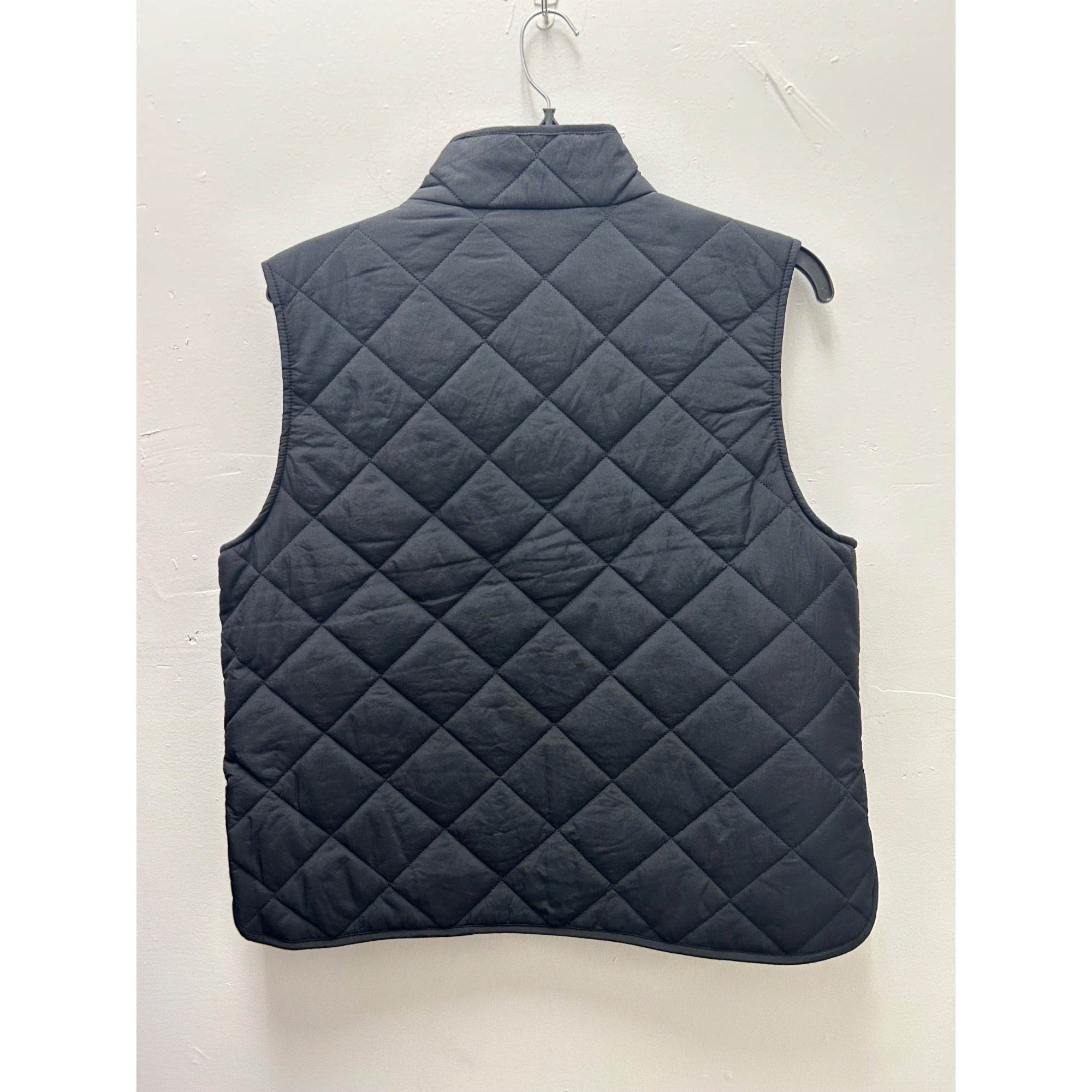 K-228 A New Day Quilted Water-Resistant Snap Front Vest Black Women's Size XL