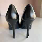 Delicious Black Pointed Toe Stiletto 4 Inch Heel, Women's Pumps Size 8