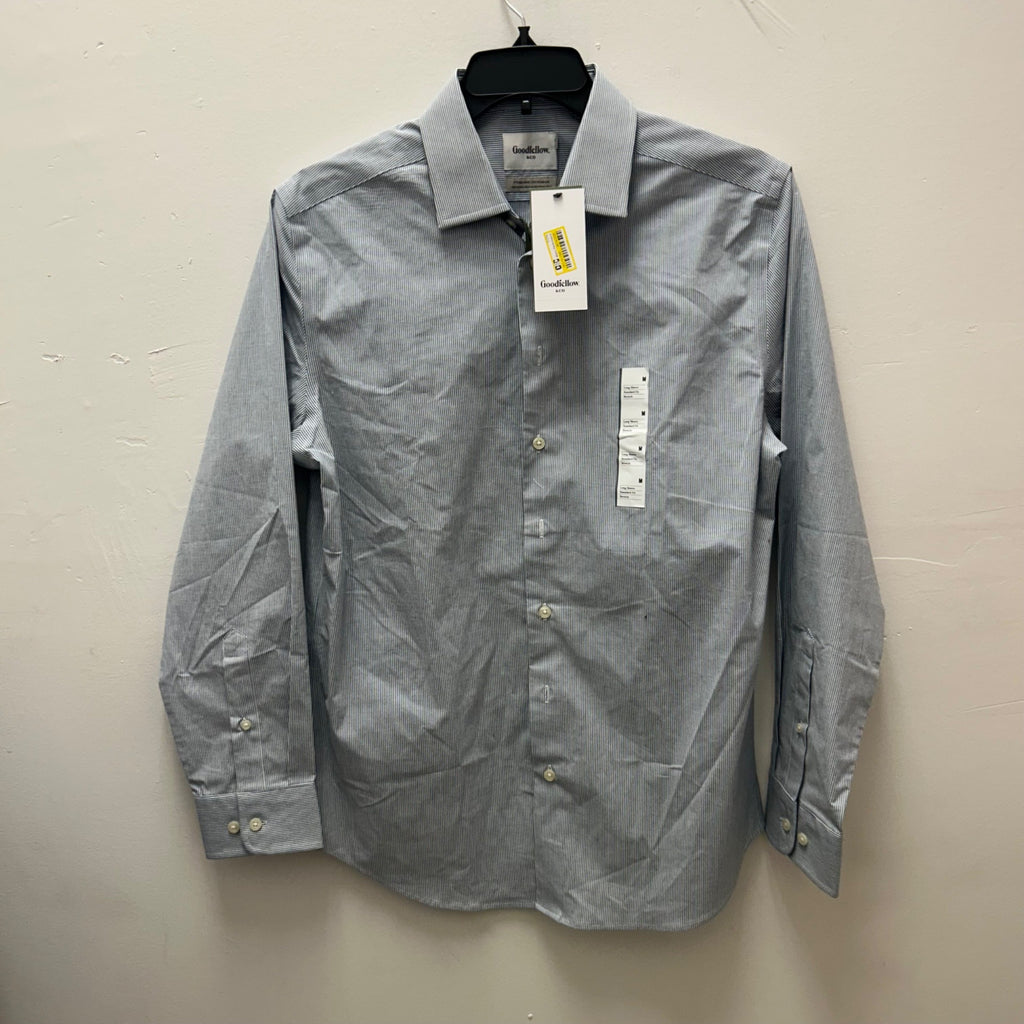 K-194 Goodfellow & Co Button-Down Dress Shirt Long Sleeve Light Blue Men's Size Medium