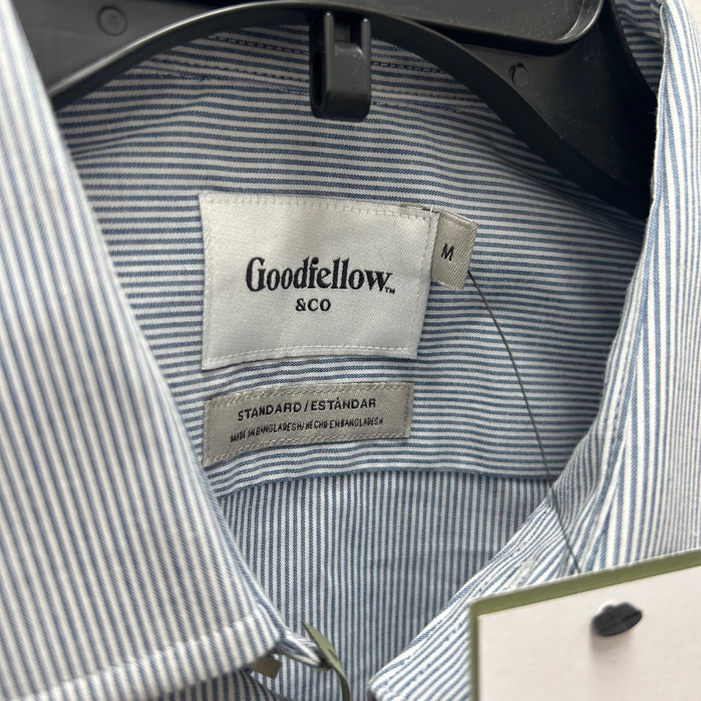 K-194 Goodfellow & Co Button-Down Dress Shirt Long Sleeve Light Blue Men's Size Medium