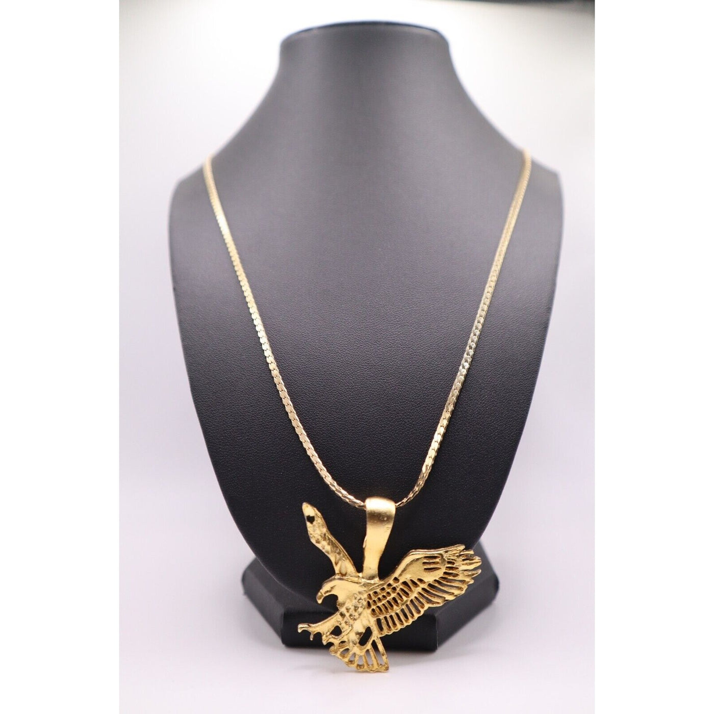 Unisex Gold Plated Necklace with Free Eagle Pendant