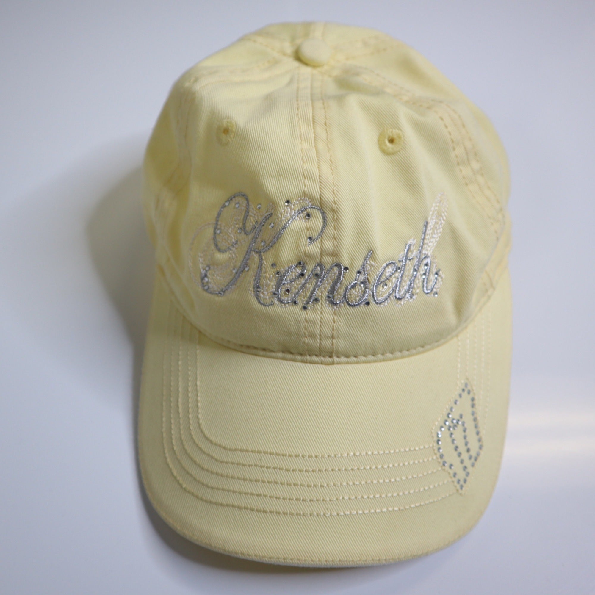 DG-119 Chase Authentics Yellow Kenseth Caps Rhinestone Baseball Cap