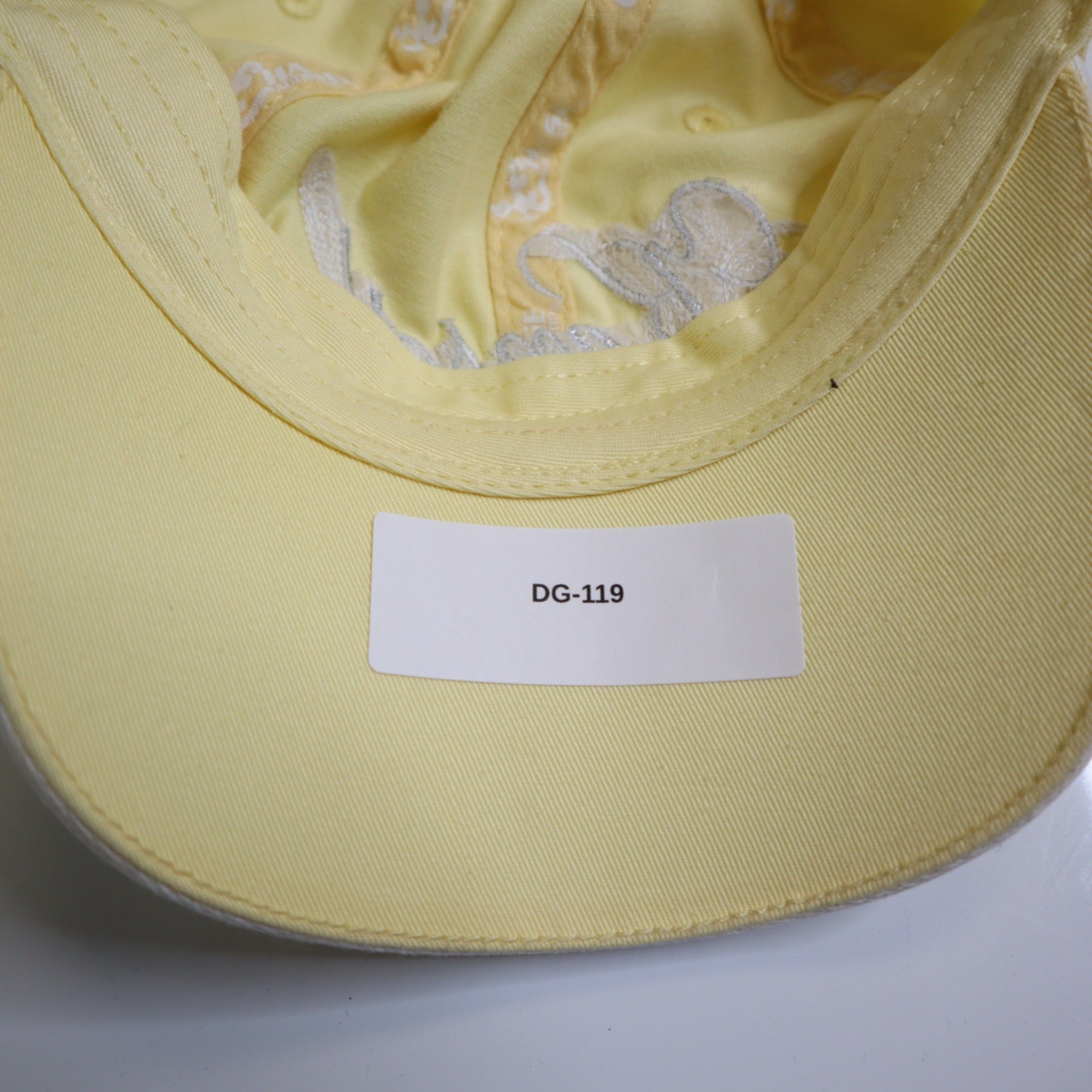 DG-119 Chase Authentics Yellow Kenseth Caps Rhinestone Baseball Cap