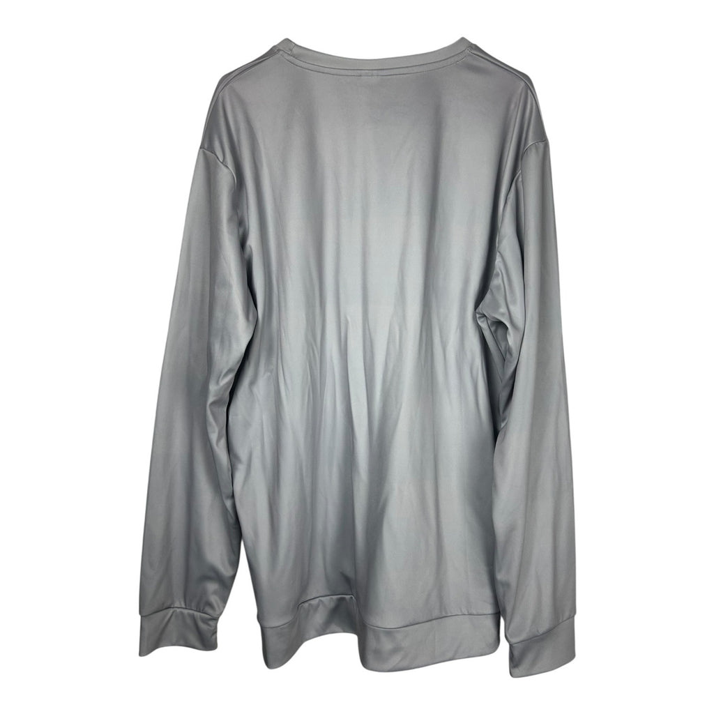 King Of Spades Graphic Light Gray Long Sleeve Shirt Size L