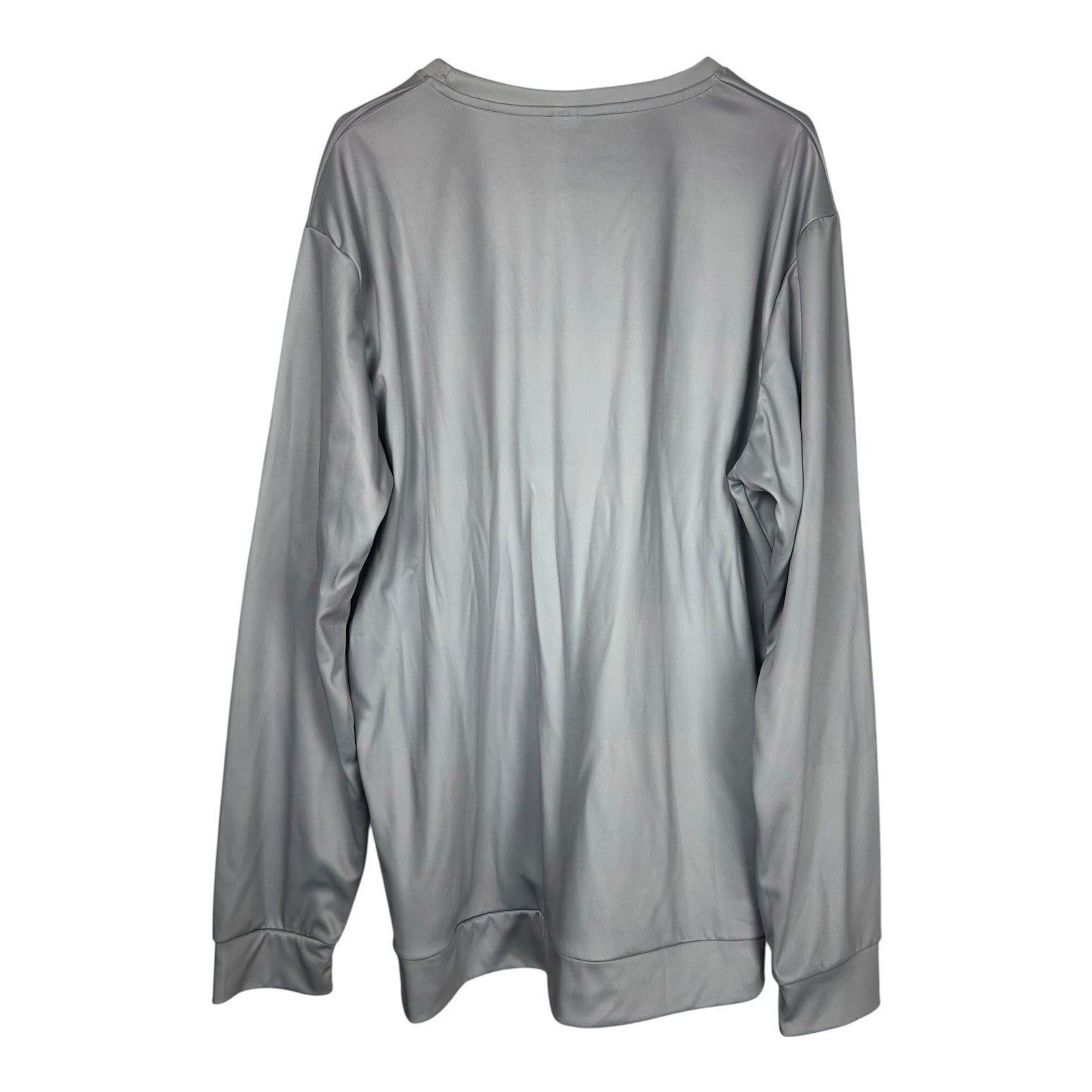 King Of Spades Graphic Light Gray Long Sleeve Shirt Size L