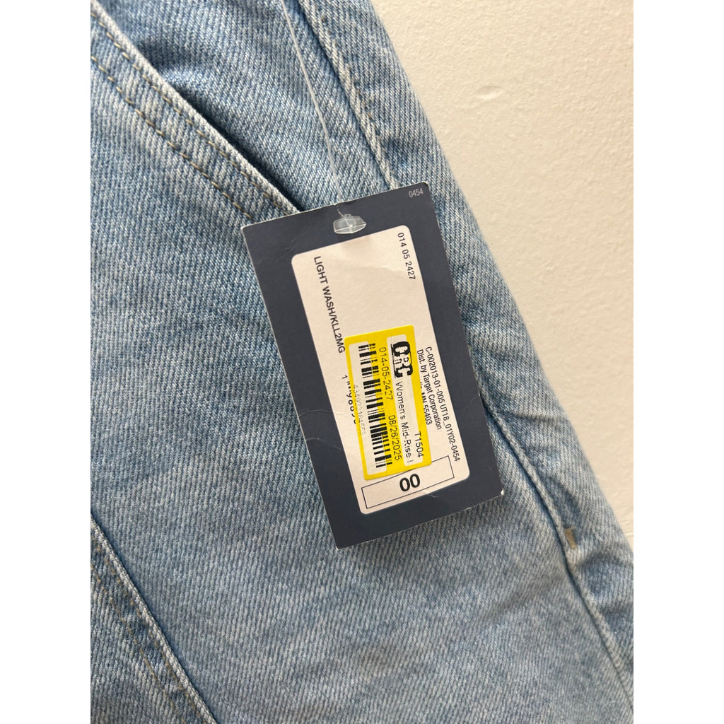 K-235 Universal Thread Light Wash High-Waisted Tapered Jeans Women's Size 00
