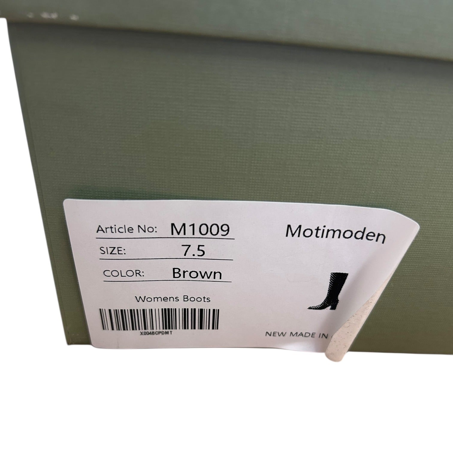 MOTIMODEN Women’s Size 7.5 Knee High Boots Retro Chunky Heel Pointed Toe Pull On