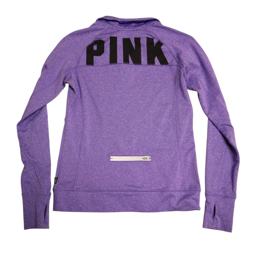Victorias Secret Pink Womens Quarter-Zip Pullover Sweatshirt Size XS, Purple