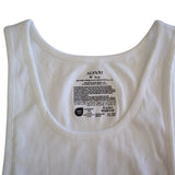 Alfani Mens White Ribbed Tank Top Undershirt Size Medium Cotton Blend