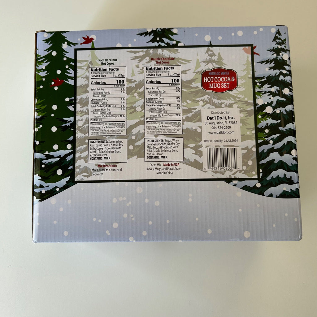 Nostalgic Winter Mug Set, Christmas Trees and The Cabin