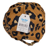 Time and Tru Brown Leopard Print Baseball Cap One Size Adjustable Strap