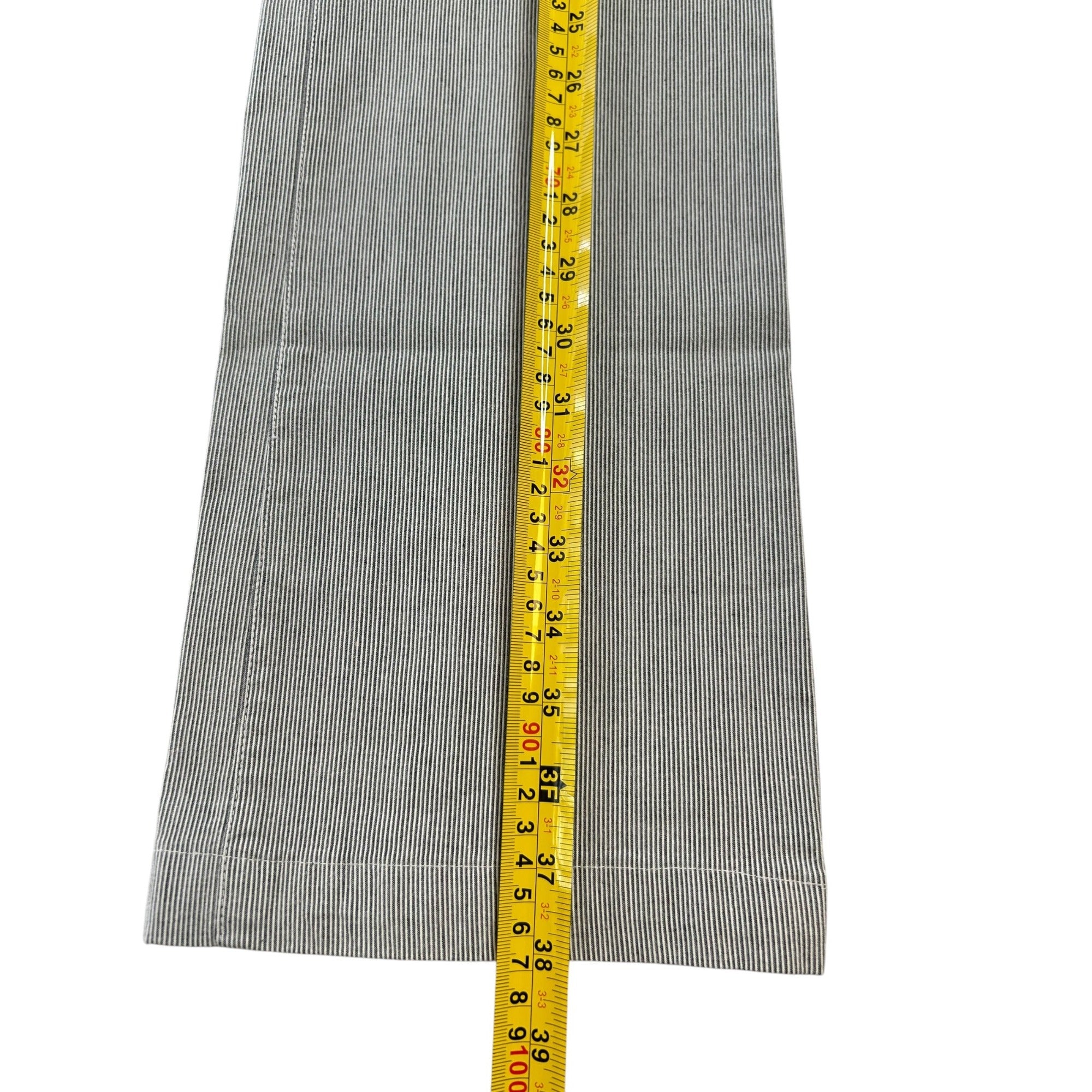 Bossini Ladies Wear Striped Gray Pants Women's Size Medium