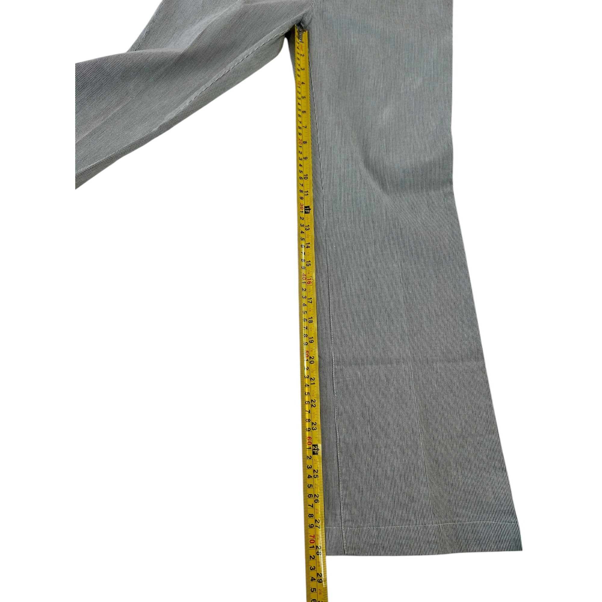 Bossini Ladies Wear Striped Gray Pants Women's Size Medium