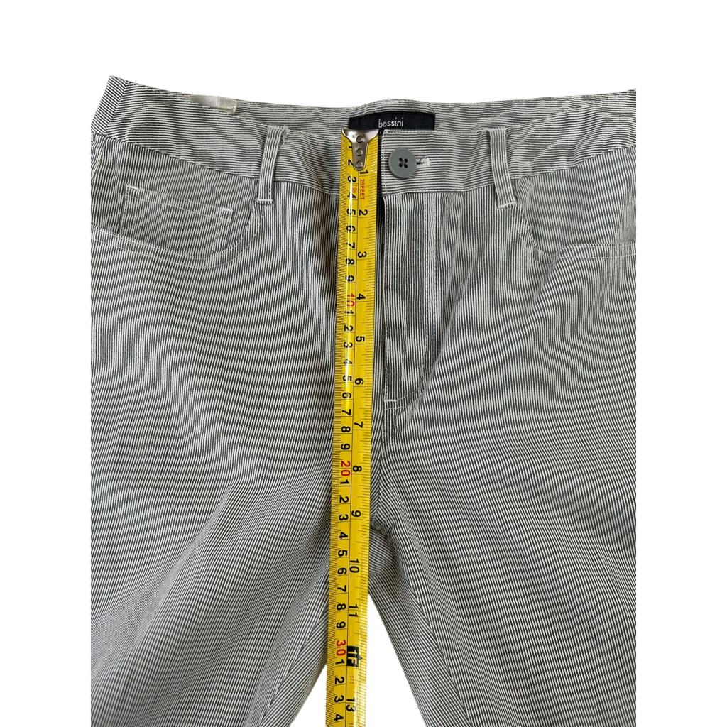 Bossini Ladies Wear Striped Gray Pants Women's Size Medium