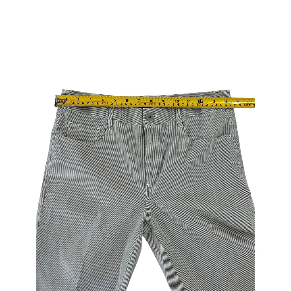 Bossini Ladies Wear Striped Gray Pants Women's Size Medium
