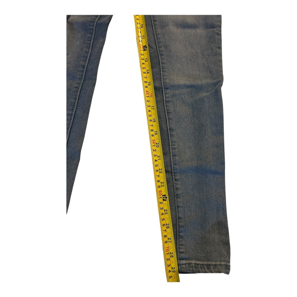 Crocker Womens Blue Skinny Jeans With Button Closure Size 5