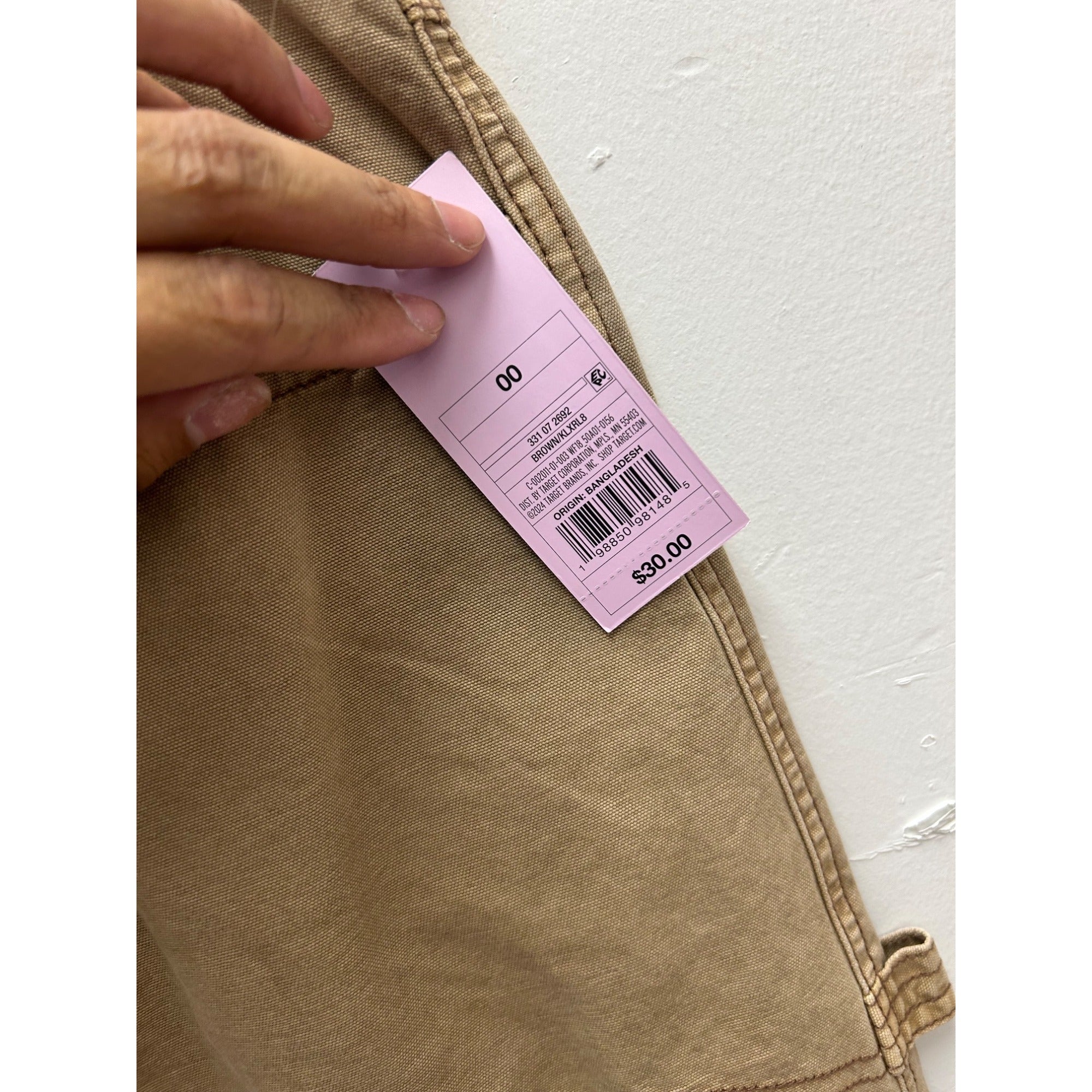 K-197 Wild Fable Women's 00 Low-Rise Carpenter Pants  Brown