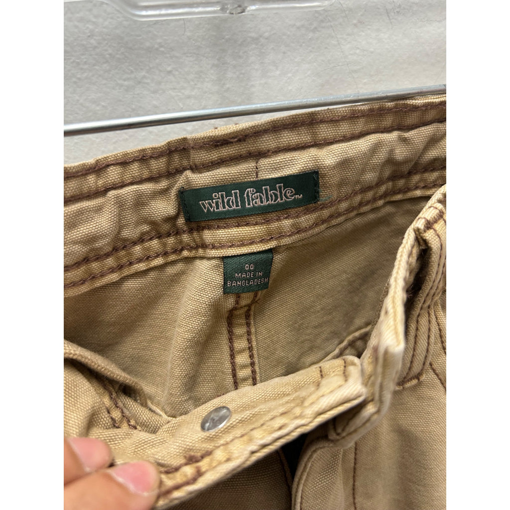 K-197 Wild Fable Women's 00 Low-Rise Carpenter Pants  Brown