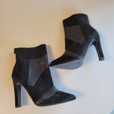 Delicious Women's Size 6.5 Black Suede Pointed Toe Ankle Booties