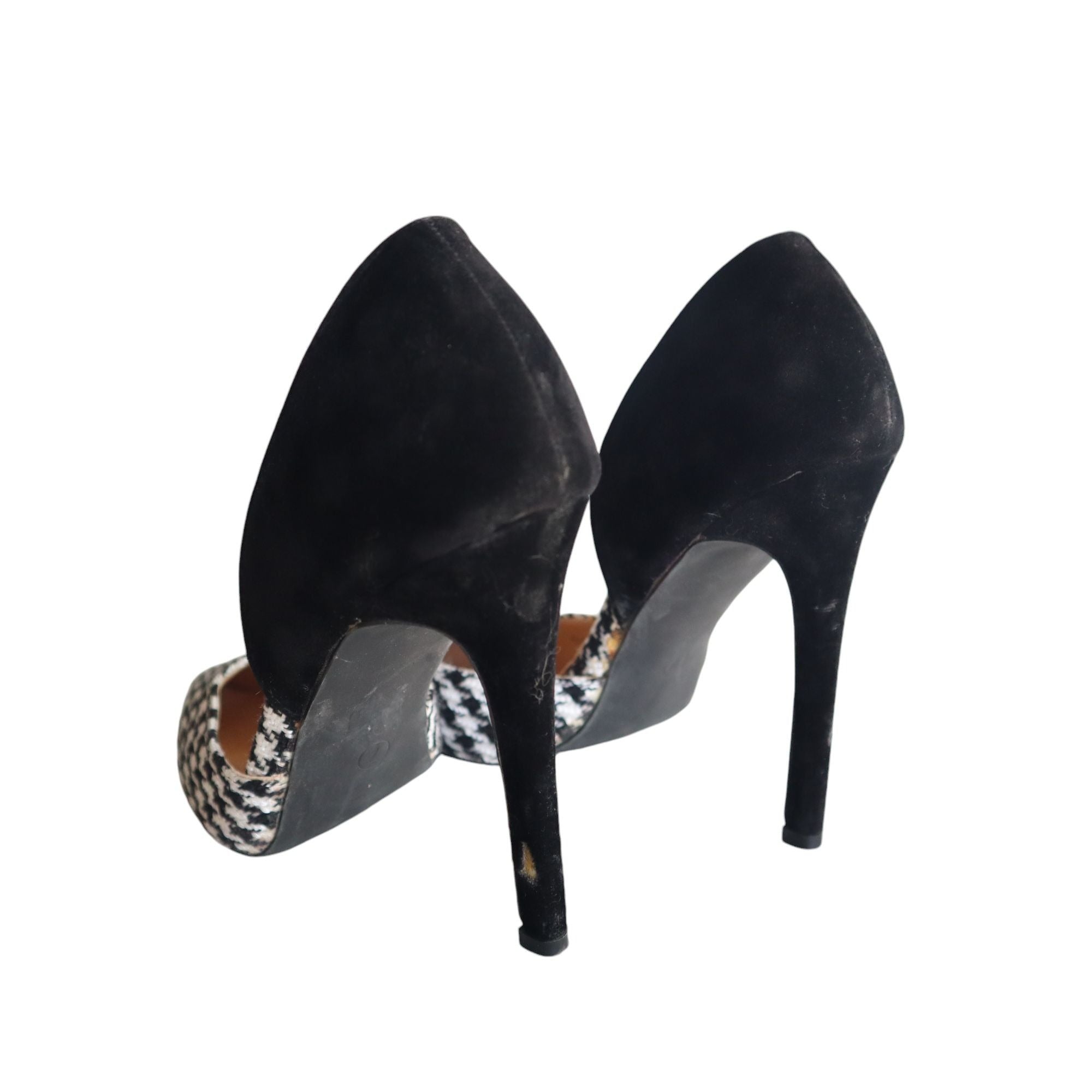 Liliana Women's Size 7 Black and White Pointed Toe Stiletto Heels