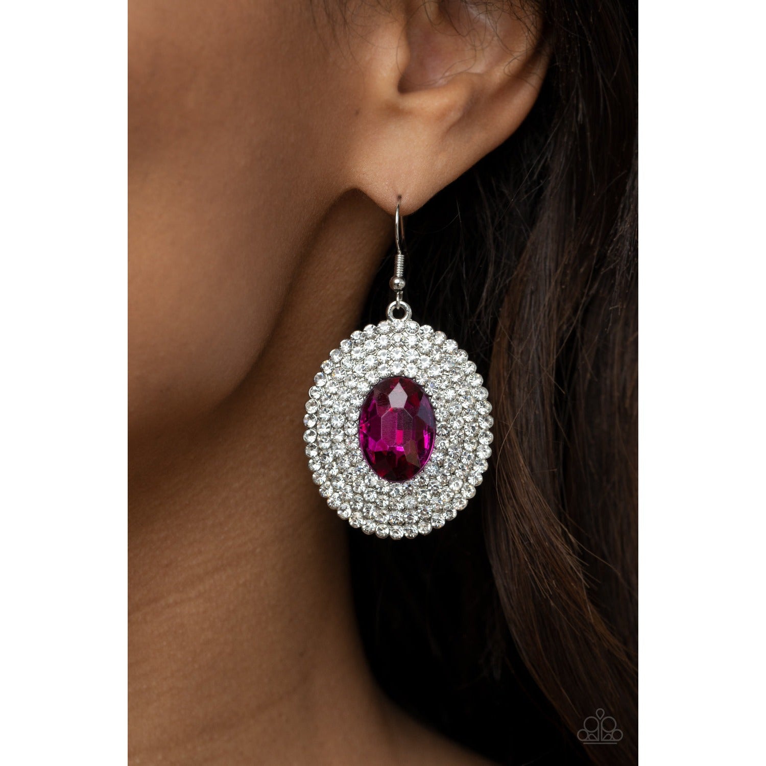 FIERCE Field Pink Earrings by Paparazzi
