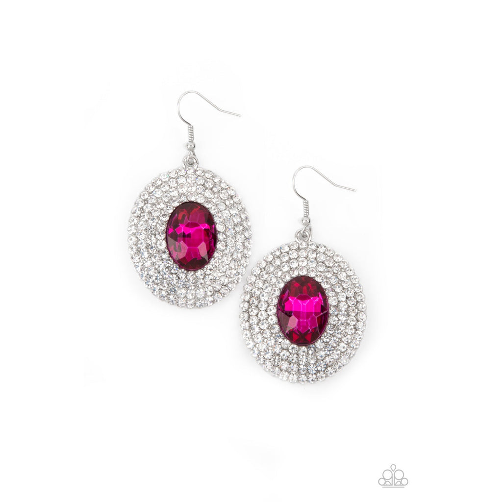 FIERCE Field Pink Earrings by Paparazzi