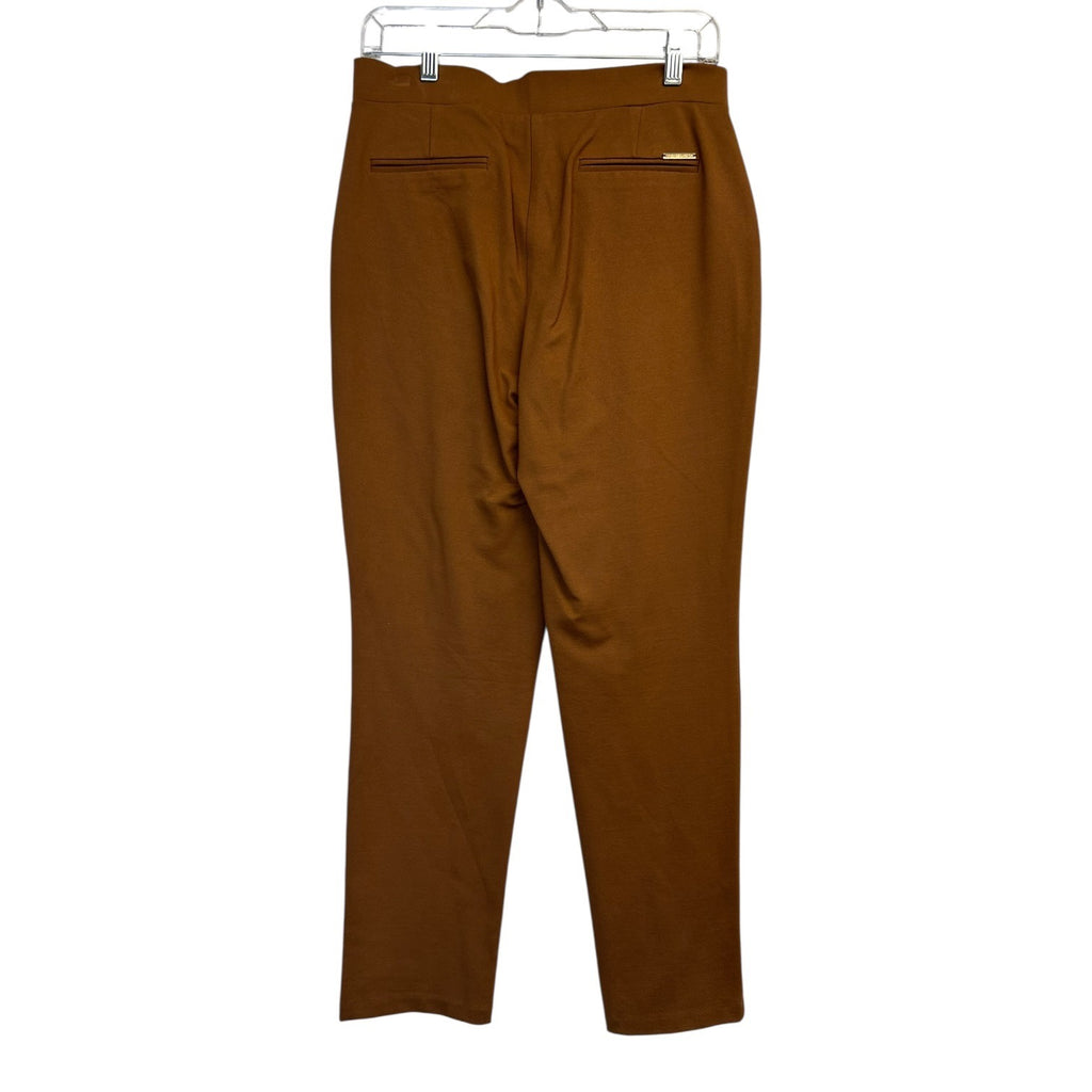 TG-45 Michael Kors Women’s Size Medium Brown Trousers with Gold Tone Button