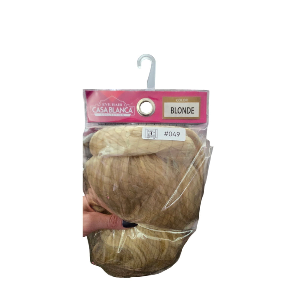 Blonde Wavy Clip-In Hairpiece With Adjustable Cap