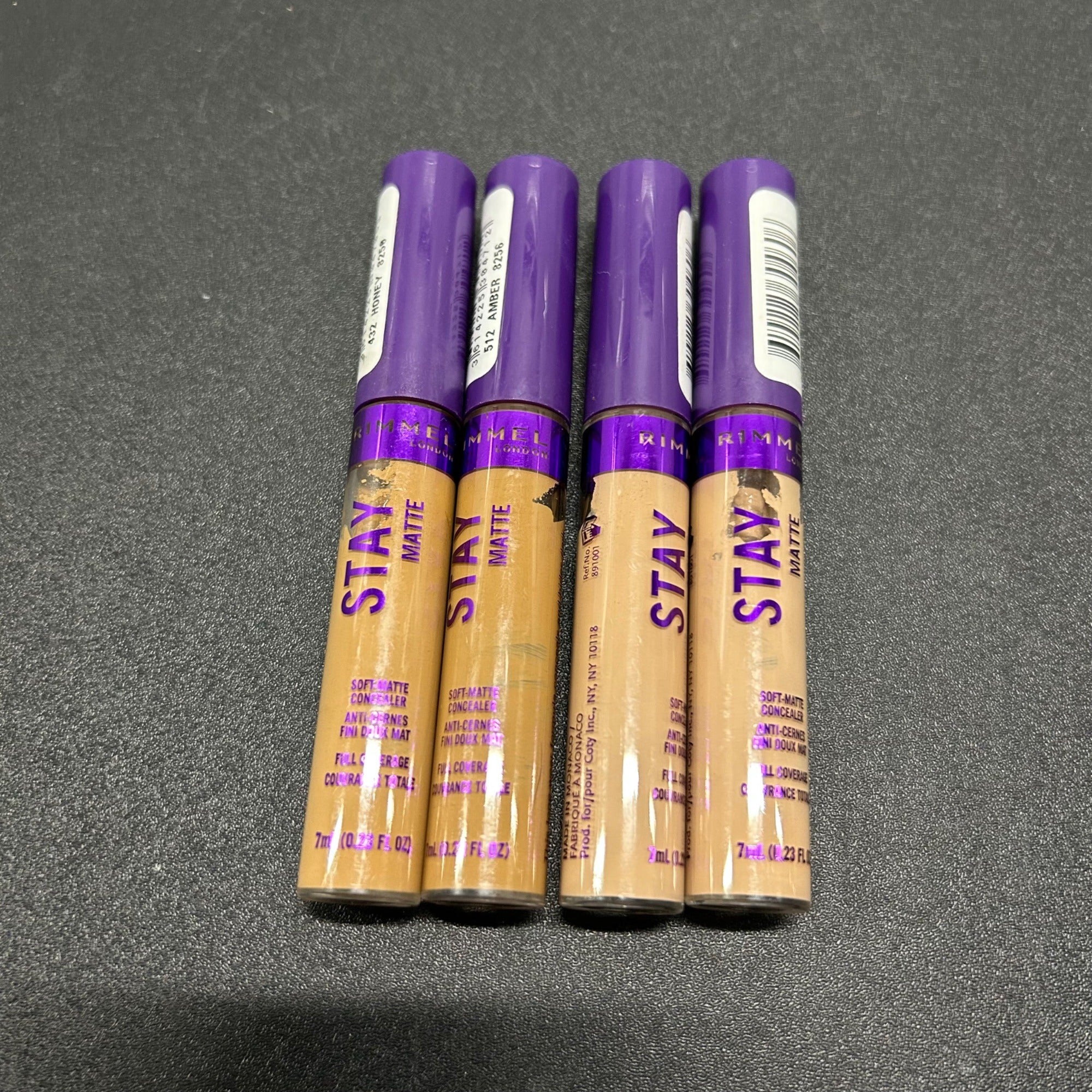 Rimmel Stay Matte Liquid Concealer 4-Pk  Shades: Honey Amber Vanilla