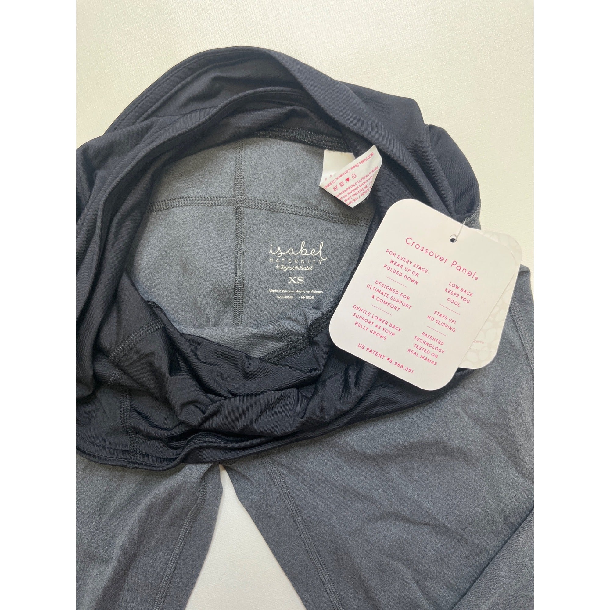 Isabel Maternity XS Gray Over-the-Bump Skinny Pants