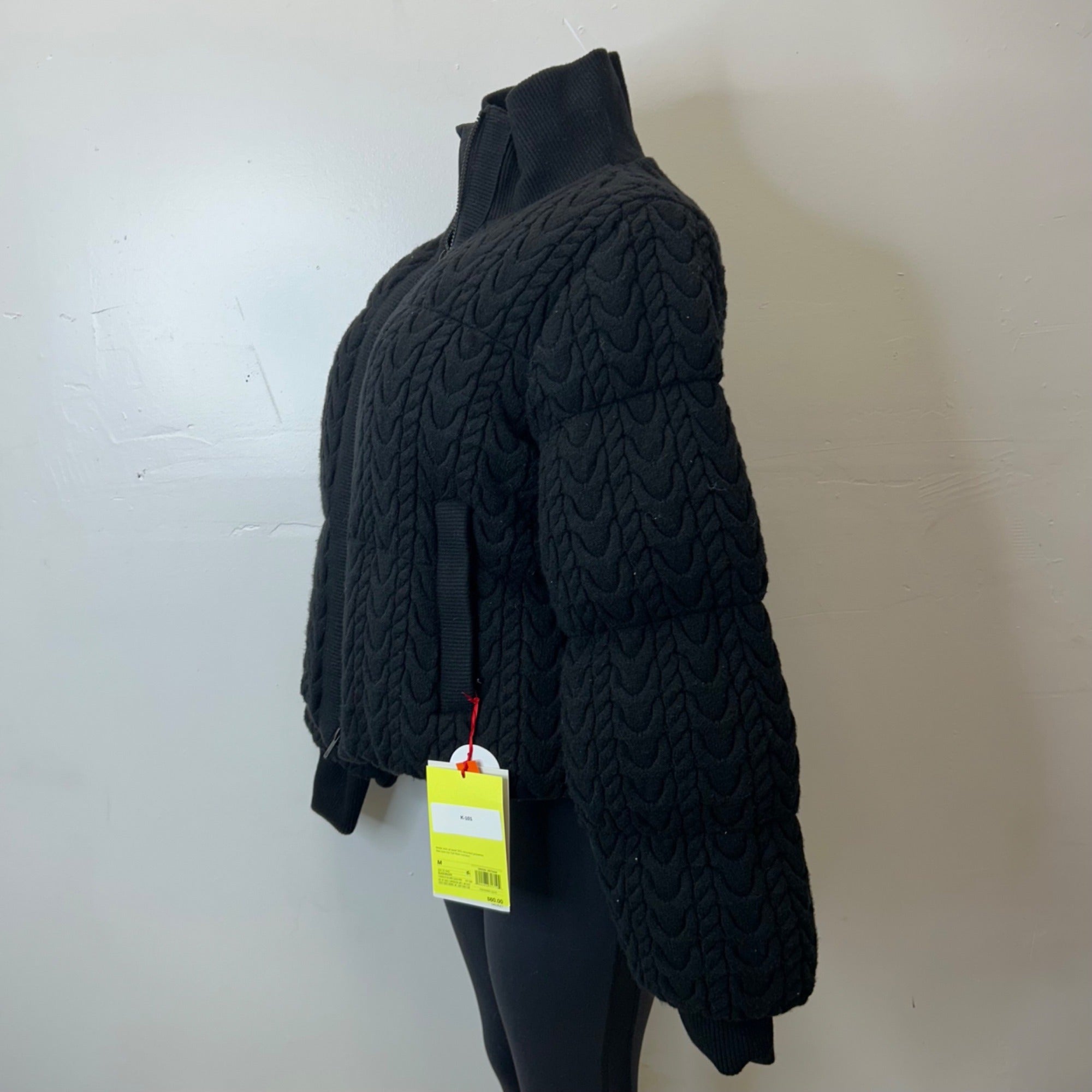 K-101  Women's Puffer Jacket - Black Size Medium
