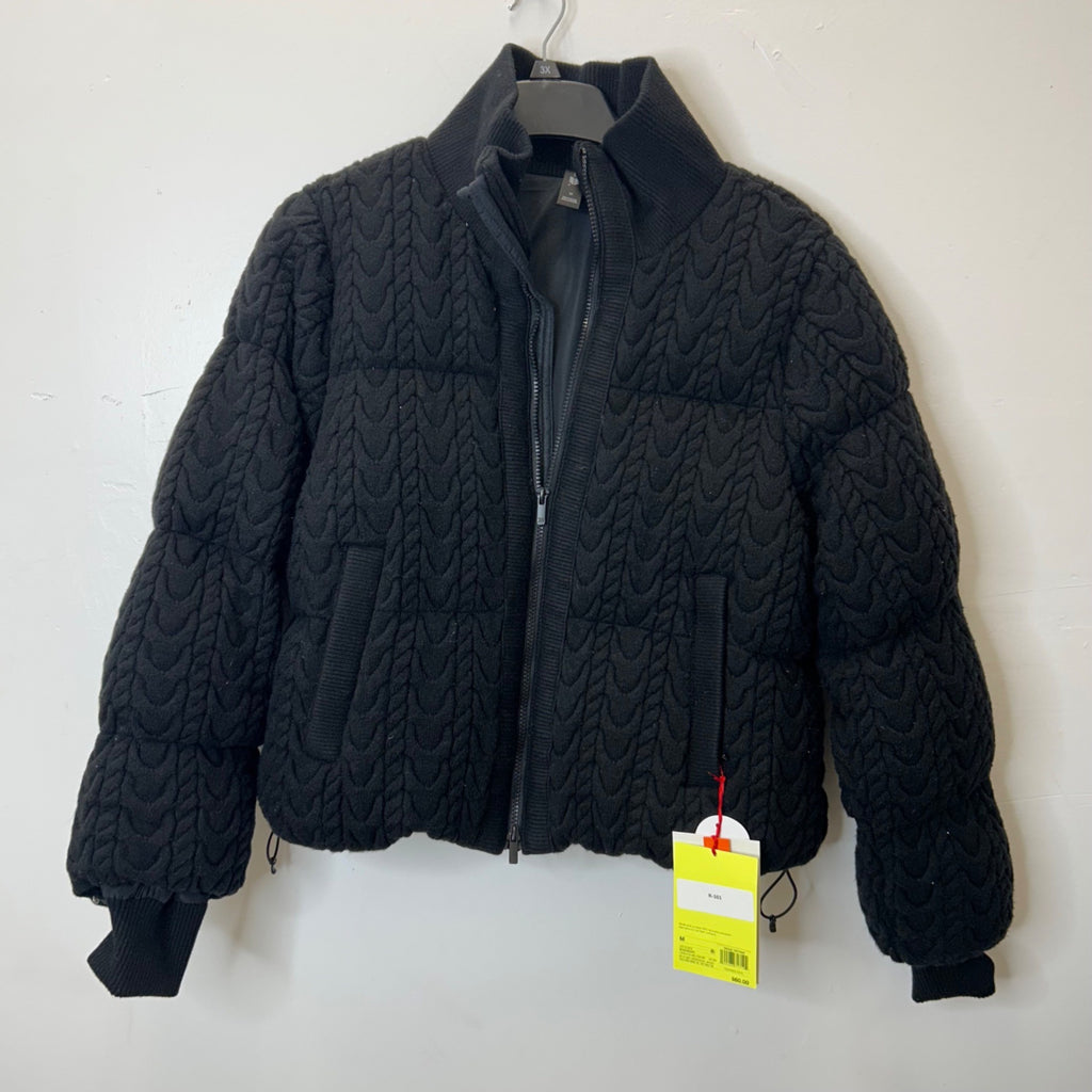 K-101  Women's Puffer Jacket - Black Size Medium