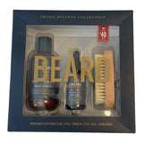 Cremo Reserve Collection 3 PC Set Beard Wash and Softener, Beard Oil and Brush