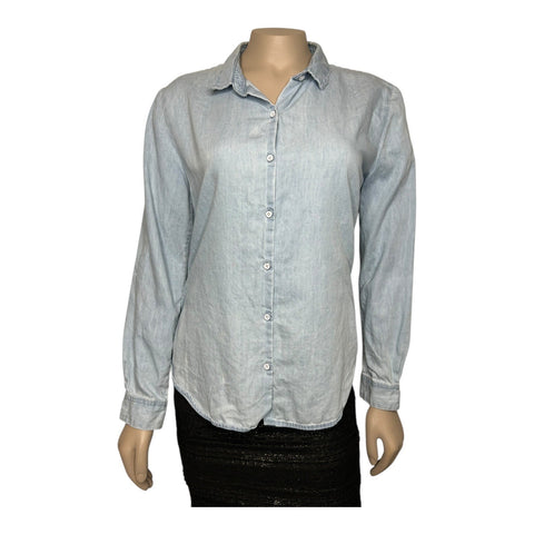 The Blue Shirt Shop Slim Fit Long Sleeve, Collared Shirt Women's Size XS